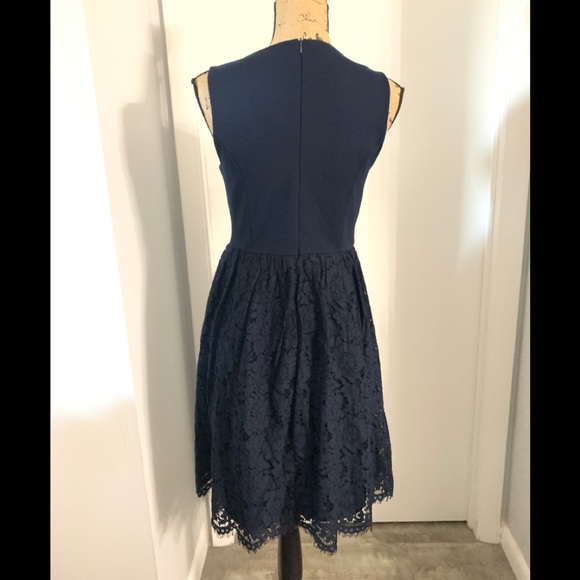 Catherine Malandrino Navy Blue Lace Dress NWT - Picture 3 of 5